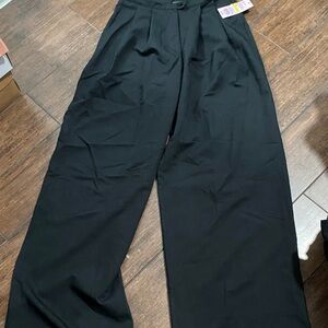 Wild Fable Men's Black Wide-Leg Dress Pants